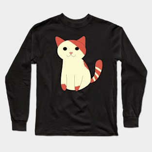 A sitting cat (red and cream) Long Sleeve T-Shirt